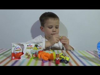 minions and other kinder surprise toys unpacking angry birds kinder surprise toys